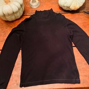 Armani Mens black turtleneck sweater 36 wool viscose blend